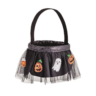 Halloween Tutu Treat Bucket - Black
