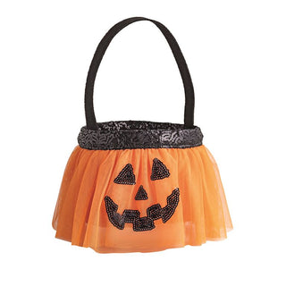 Halloween Tutu Treat Bucket - Pumpkin