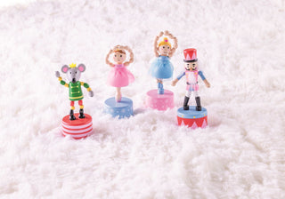 Christmas Nutcracker Collapsing Toy - Blue Ballerina