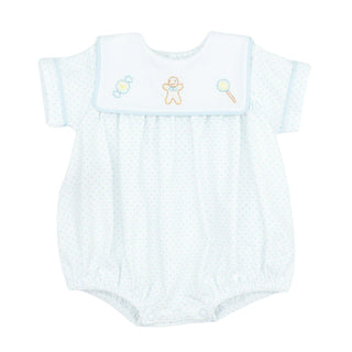 Boys Rowan Knit Bubble with Hand-embroidery - Gingerbread