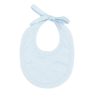 Pima Knit Bib with Picot Trim