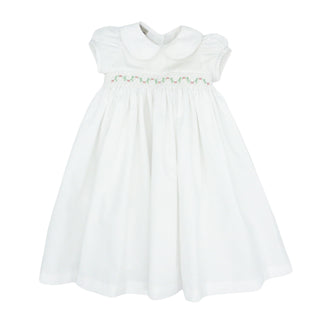 Girls Smocked Collared Daygown