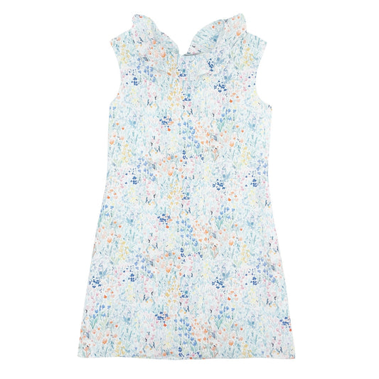 Floral Dress with Ruffle