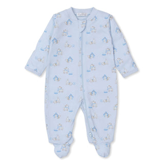 Printed Zipper Footie - Pups in Action