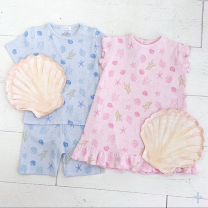 Sea Shells Print Lounge Dress