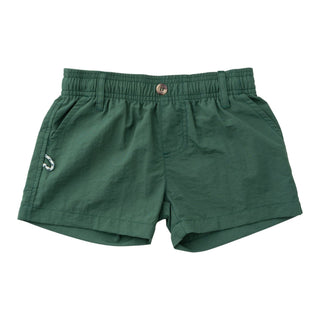 Boys Outrigger Performance Short - Smoke Pine