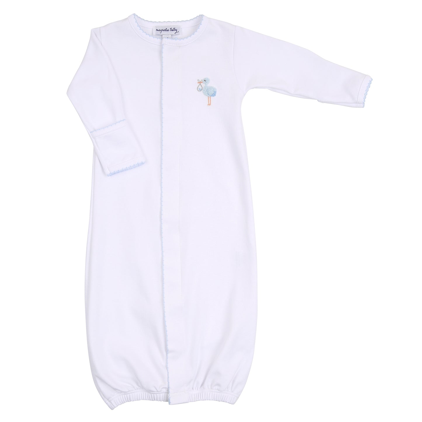 Tiny Stork Embroidered Converter Sack