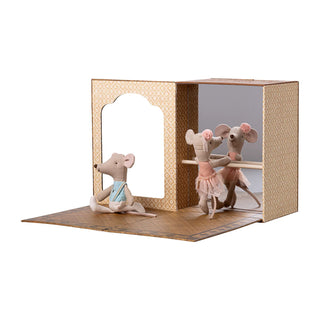 Ballet Mice in Dance Studio - Little Sister and Brother