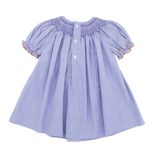 Bishop Dress with Hand-smocking - Fall Geometrics