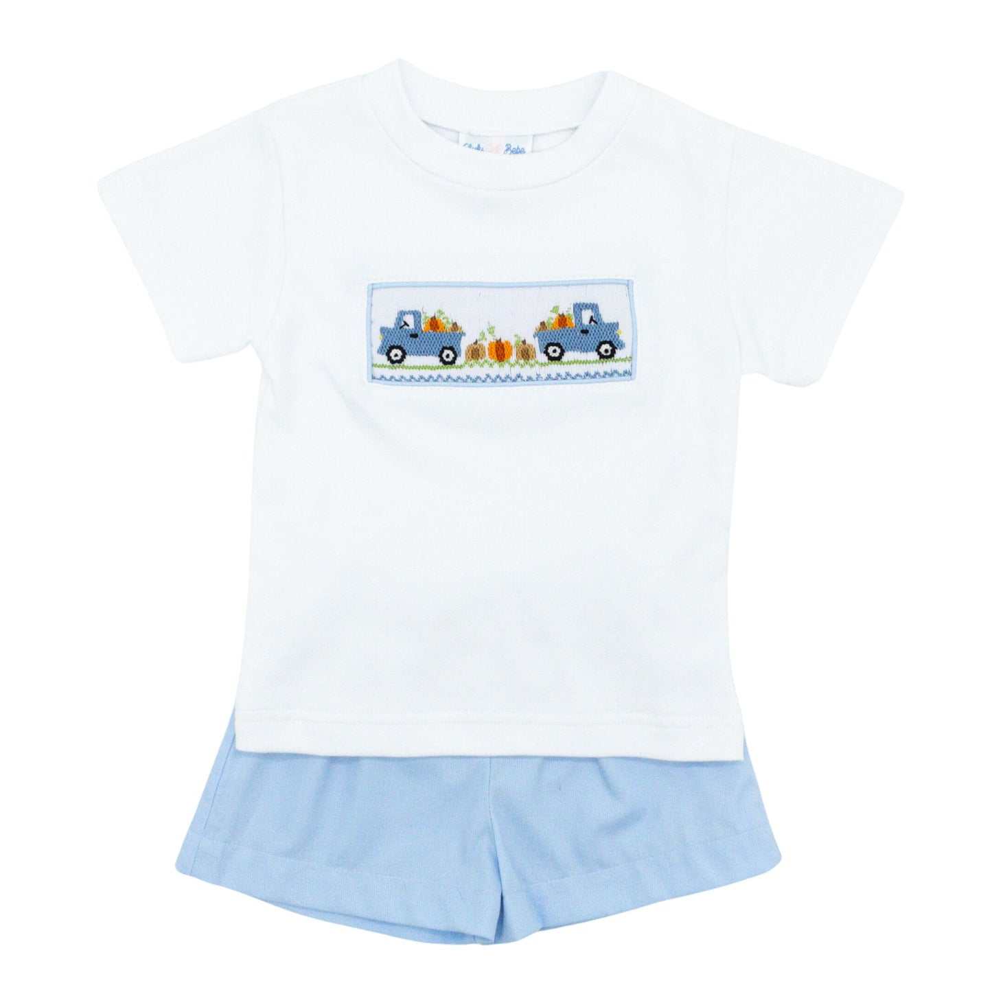Tom Pumpkin Smocked Short Set