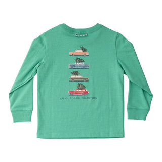 Boys Long-sleeve T-shirt - Christmas on Green Spruce