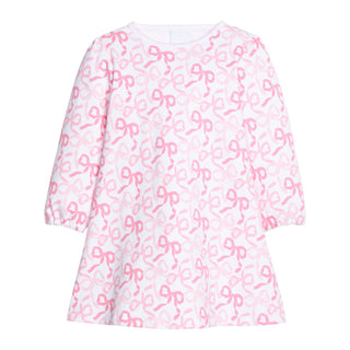 Printed Knit T-shirt Dress - Bows & Ribbons