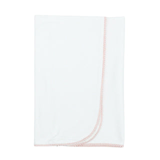 Pima Receiving Blanket with Crochet Trim