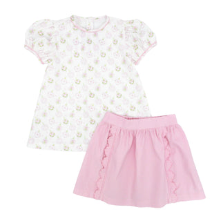 Kate Skirt Set - Pink Ornaments