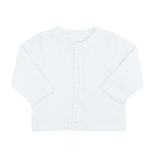 Classic Cardigan Sweater - White