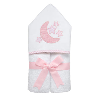 Everykid Hooded Towel - Pink Lullaby Applique