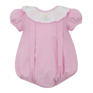 Girls Corduroy Bubble with Christmas Tree Shadow Embroidery