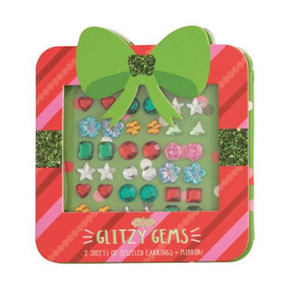 Christmas Glitz Gems Sticker Earrings