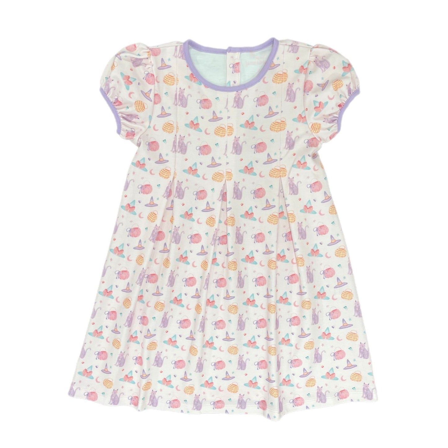 Penny Pleat Dress without Collar Halloween Knit