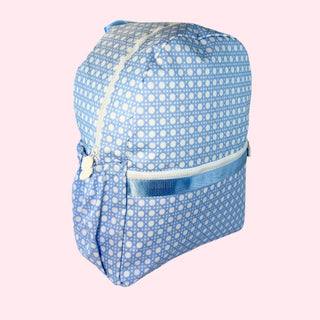 Wipeable Backpack with Pockets - Blue Bungalow