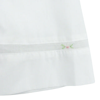 Bishop Dress with Matching Bonnet - White