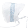 White with Blue