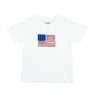 American Flag Applique on White