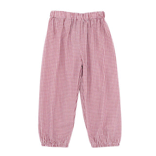 Logan Pant - Red Windowpane