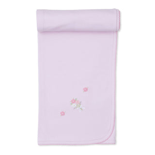 Blanket with Hand Embroidery - Flower Bouquets - FINAL SALE