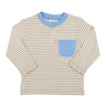 Sand Stripe with Light Blue