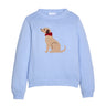 Seated Lab on Light Blue