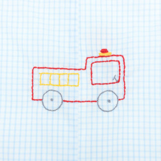 Graham Shortall with Hand-embroidery - Firetruck