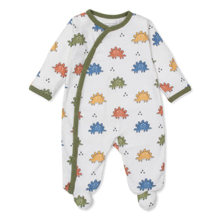 Printed Footie with Snaps - Dino Traffic