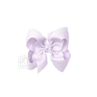 Grosgrain Double Knot Hair Bow - Powder Orchid