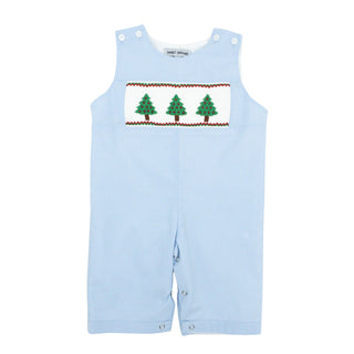Longall with Smocked Christmas Trees