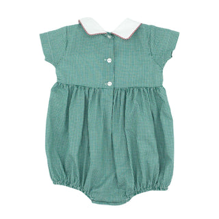 Boys Classic Bubble with Hand-smocking - Christmas Train