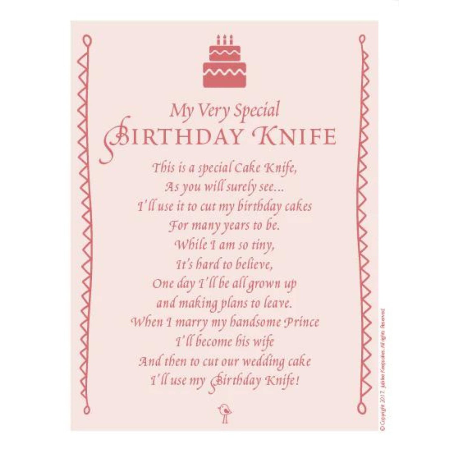My Very Special Keepsake Knife - Birthday