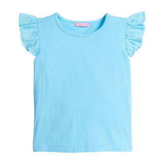 Eyelet Tank - Aqua - FINAL SALE