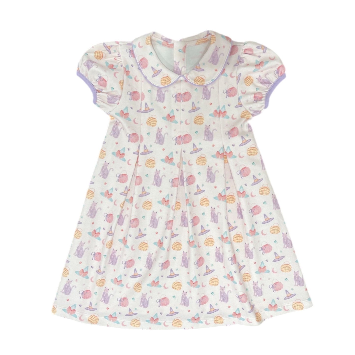 Penny Pleat Dress with Collar Halloween Knit - 35% OFF