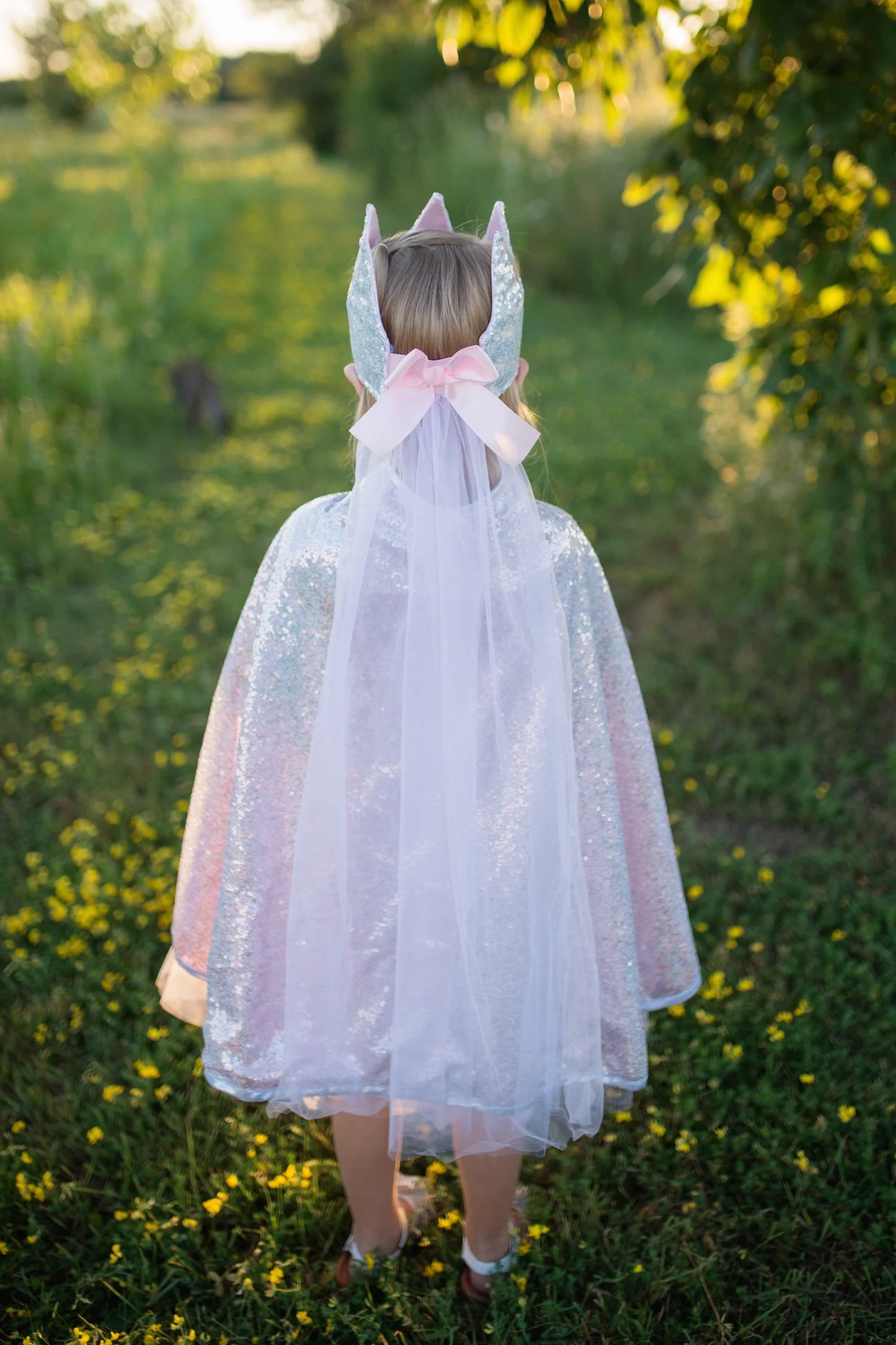 Silver Sequins Cape
