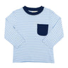 Sky Blue Stripe with Navy