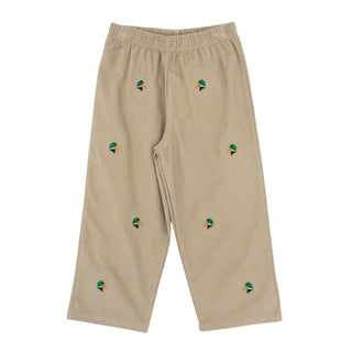 Boys Corduroy Pants with Embroidery - Mallard Heads