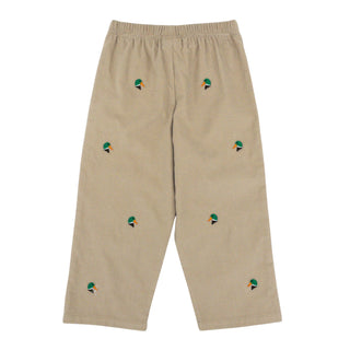 Boys Corduroy Pants with Embroidery - Mallard Heads