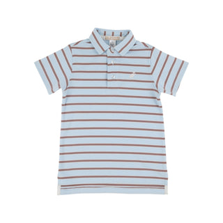 Prim & Proper Polo - Buckhead Blue Stripe