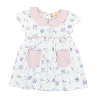 Short-sleeve Pocket Dress - Birthday