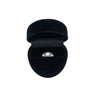 Petals with Pink CZ Baby Ring