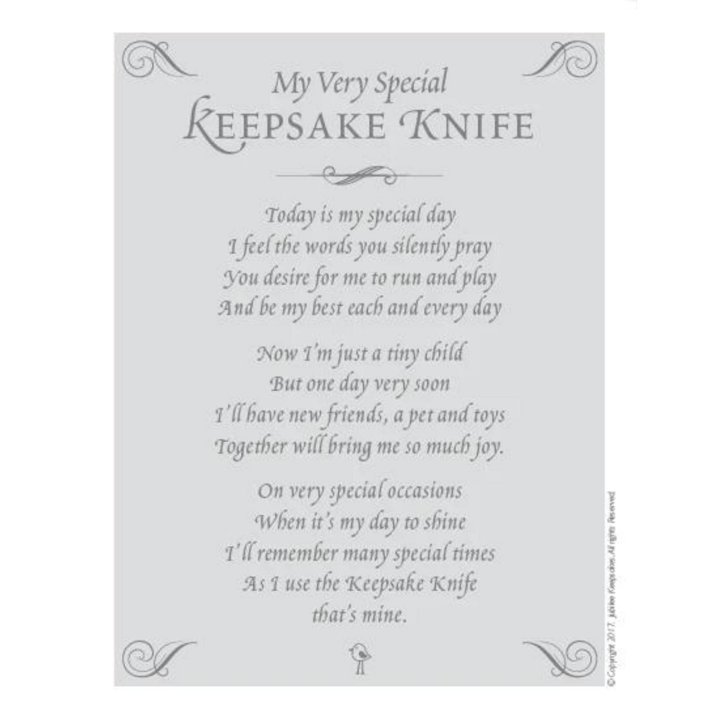 My Very Special Keepsake Knife