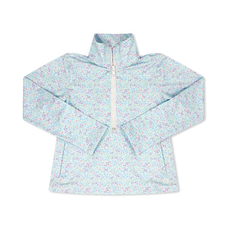Heather Half Zip - Frosted Floral