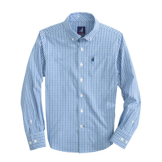 Acadia Long-sleeve Woven Button Down Shirt - Royal Plaid - FINAL SALE