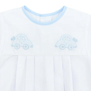 Boys Bubble with Hand-embroidery - Wind-up Cars